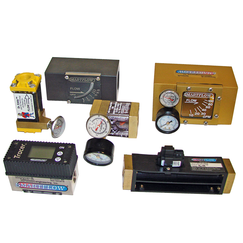 Various flow meters in electronic, mechanical, turbulent flow, TracerVM and High Temp